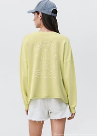 Oversized printed sweatshirt