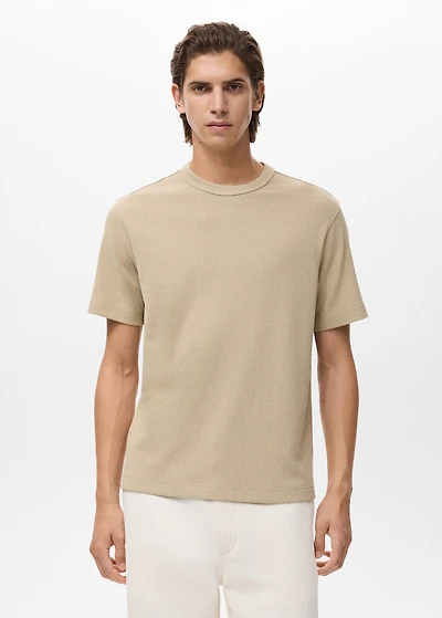 Fine-knit T-shirt