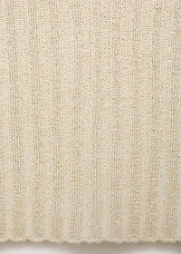 Fine ribbed knit top