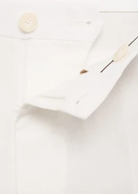 Straight-leg pants a linen and lyocell blend
