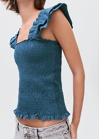 Frilly ruffled top