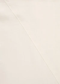 Asymmetrical cotton midi-skirt