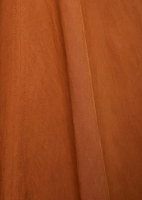 Midi-dress with gathered sides
