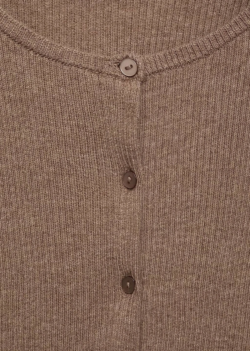 Ribbed knit cardigan