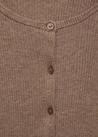 Ribbed knit cardigan