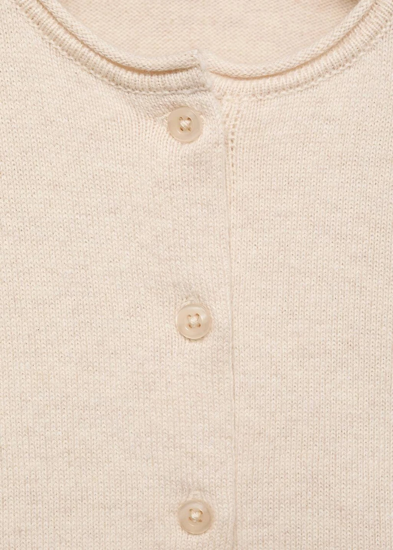 Knitted button cardigan