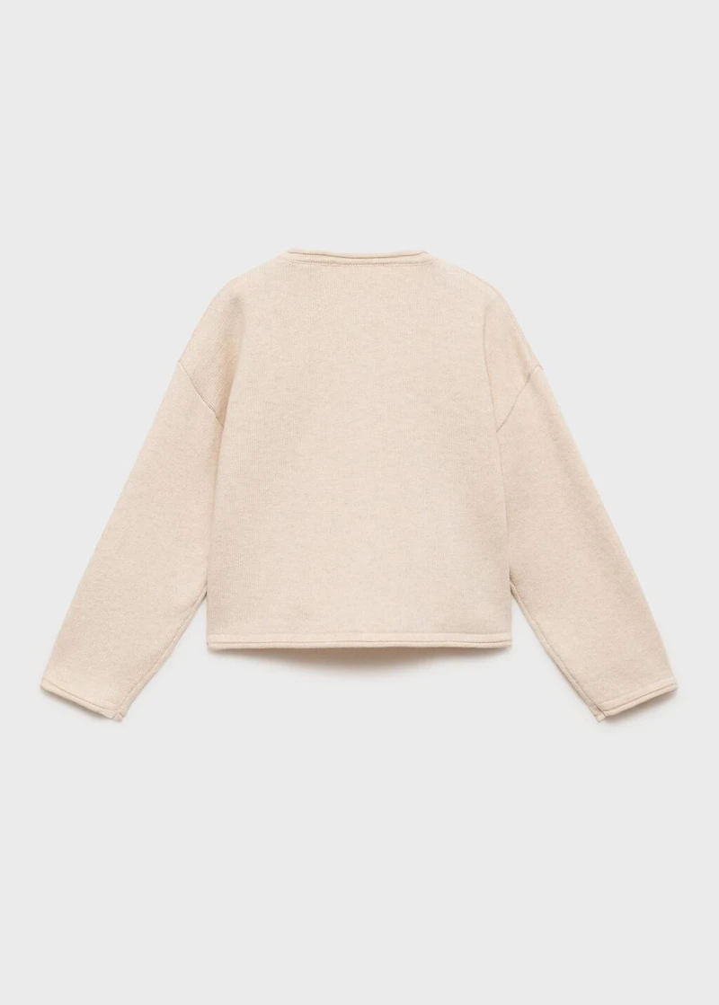 Knitted button cardigan