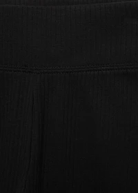 Cotton ribbed leggings
