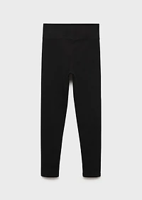 Cotton ribbed leggings