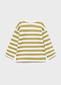 Chest-pocket striped T-shirt