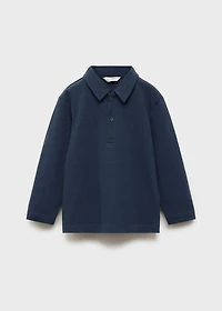 Plain cotton polo shirt