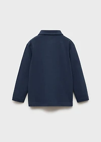 Plain cotton polo shirt