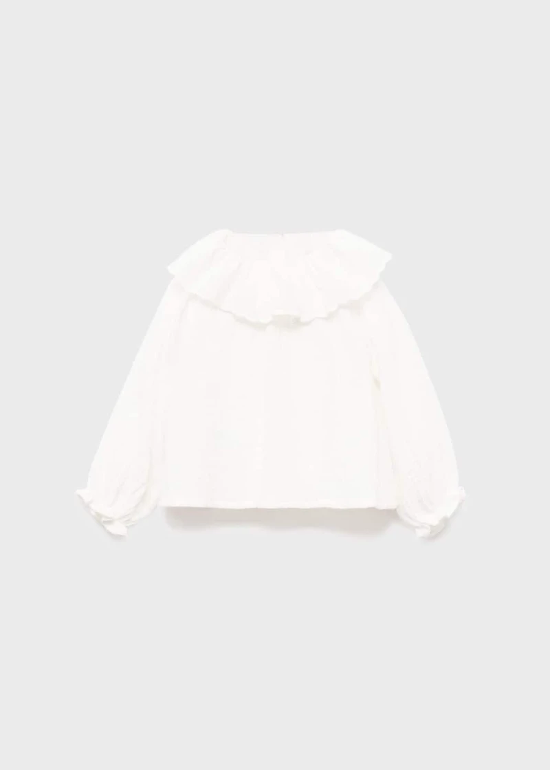 Double baby-collar shirt