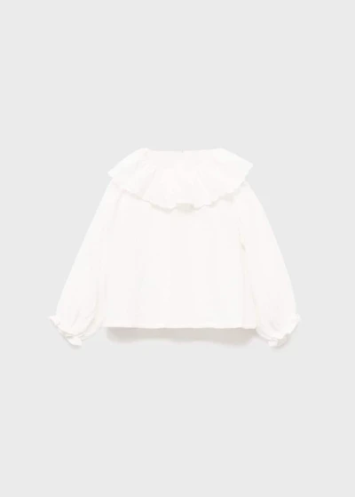 Double baby-collar shirt