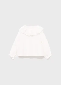 Double baby-collar shirt