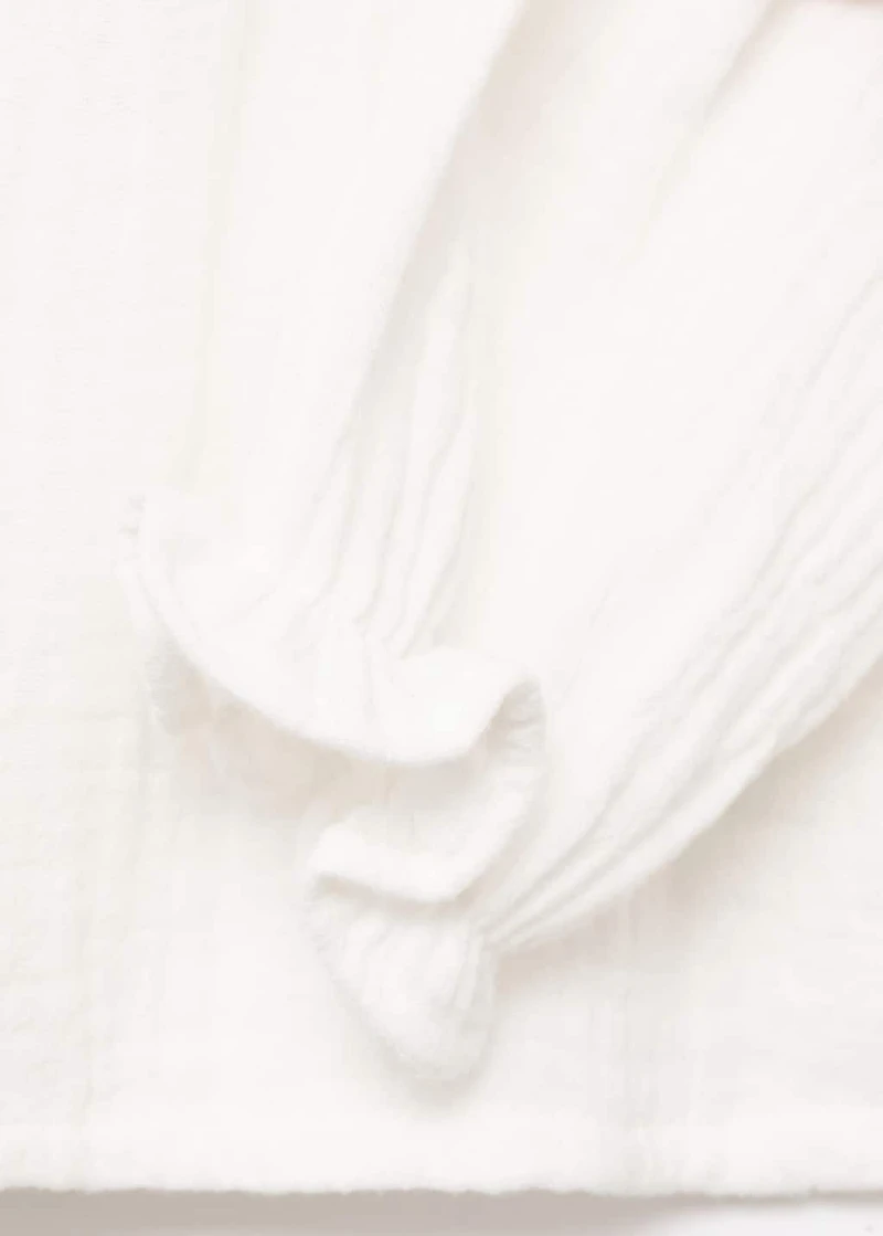Double baby-collar shirt