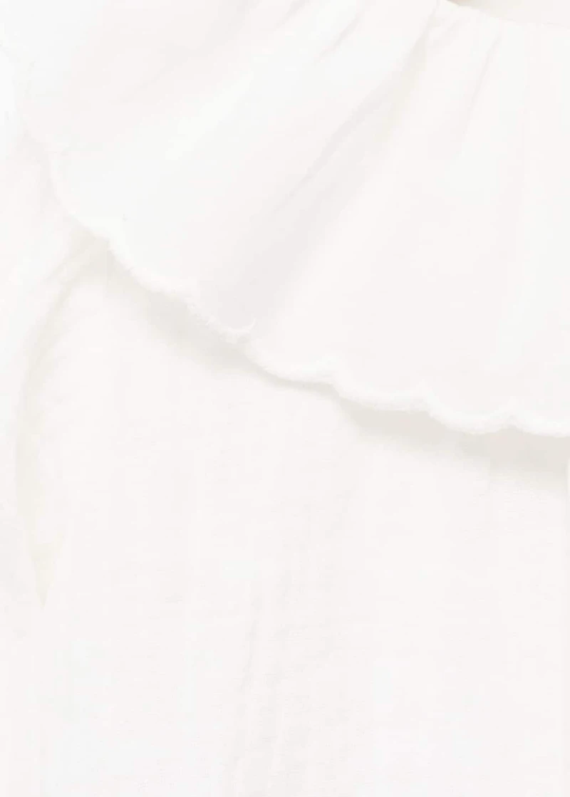 Double baby-collar shirt