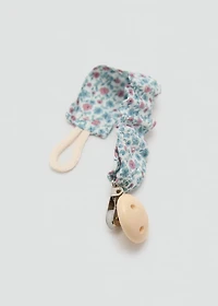 Printed brooch pacifier holder