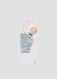 Printed brooch pacifier holder