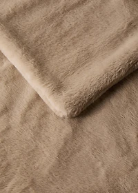 Medium double-faced fur-effect blanket