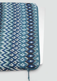 Laptop case with ethnic print