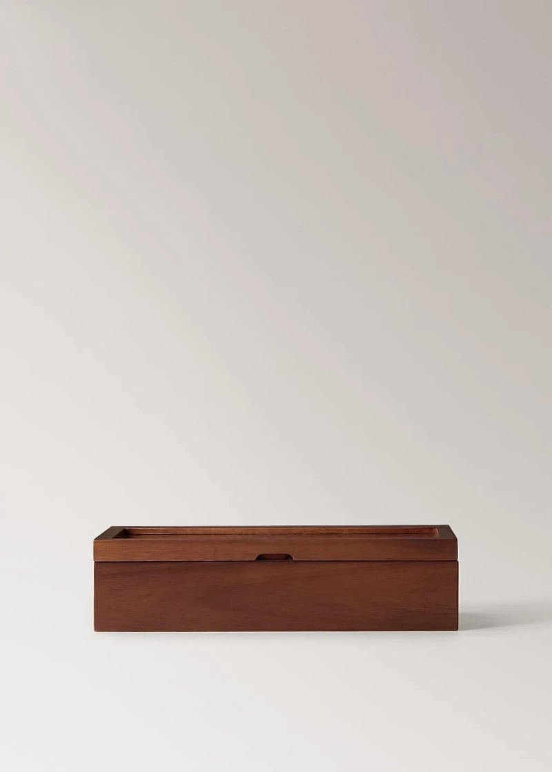 Wooden jewelry box for watches