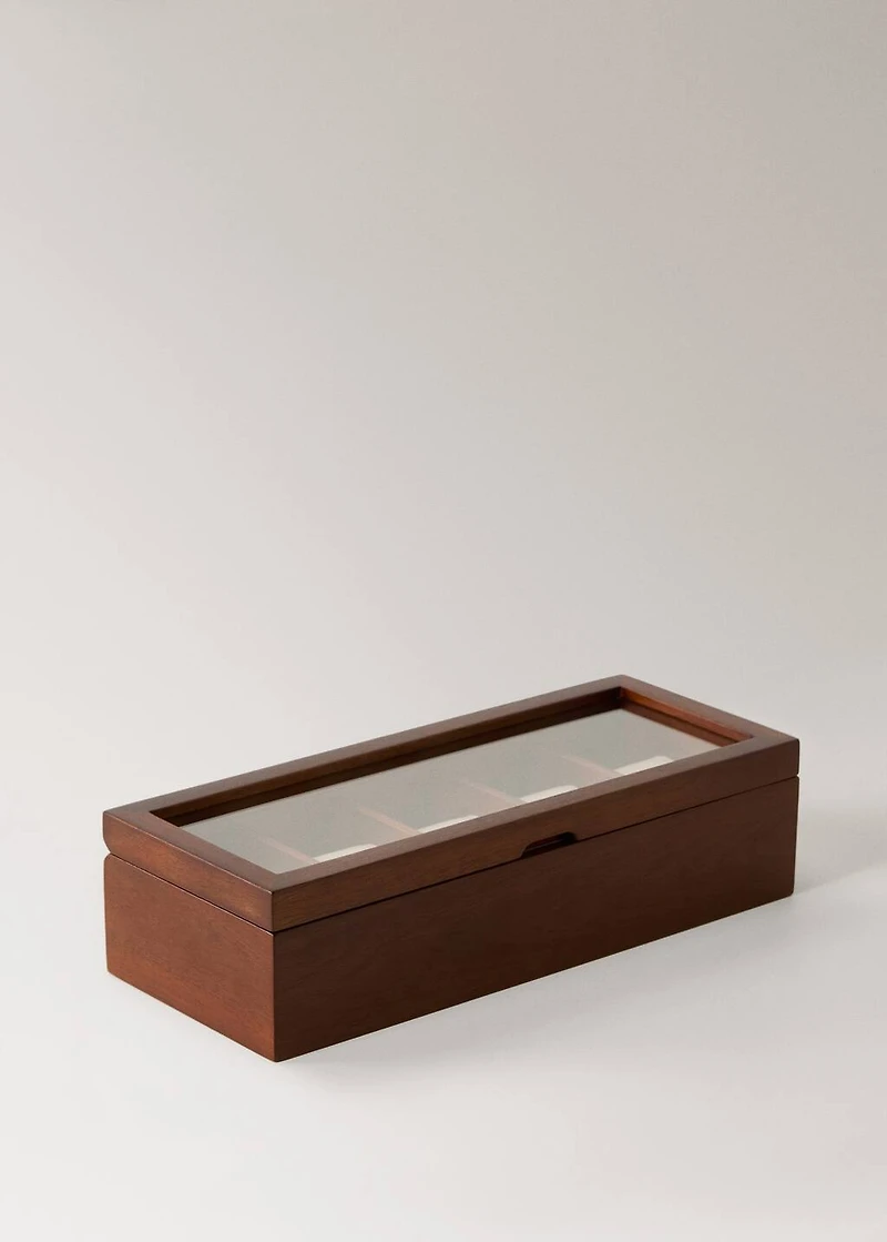 Wooden jewelry box for watches