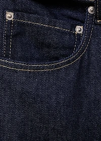 Straight-fit belt jeans