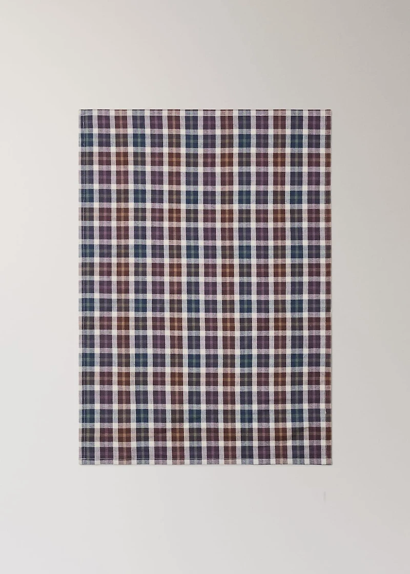 Checked kitchen towel