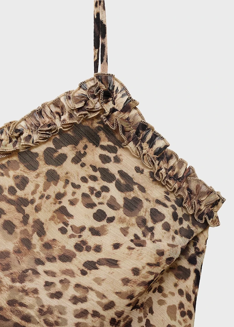 Leopard midi dress