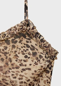 Leopard midi dress