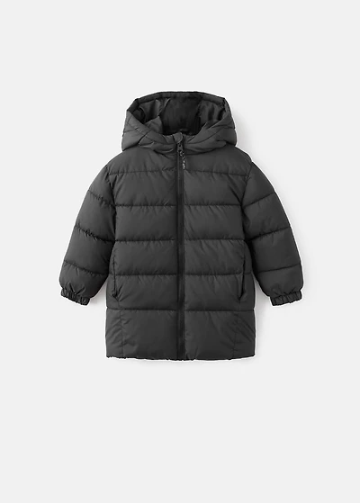 Hooded liner quilted coat