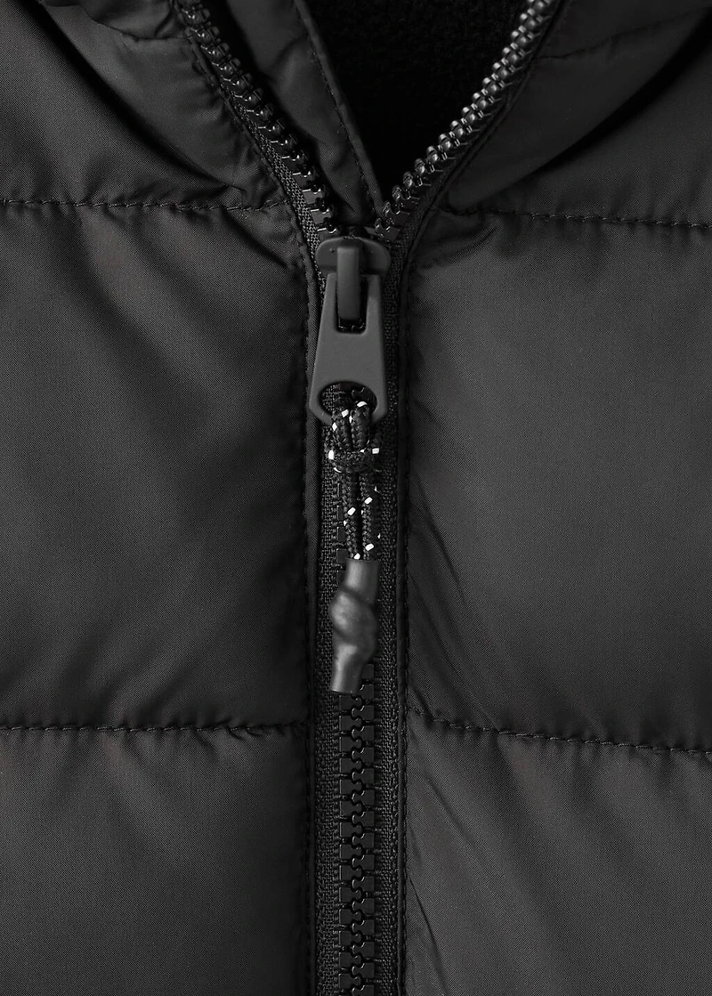 Hooded liner quilted coat