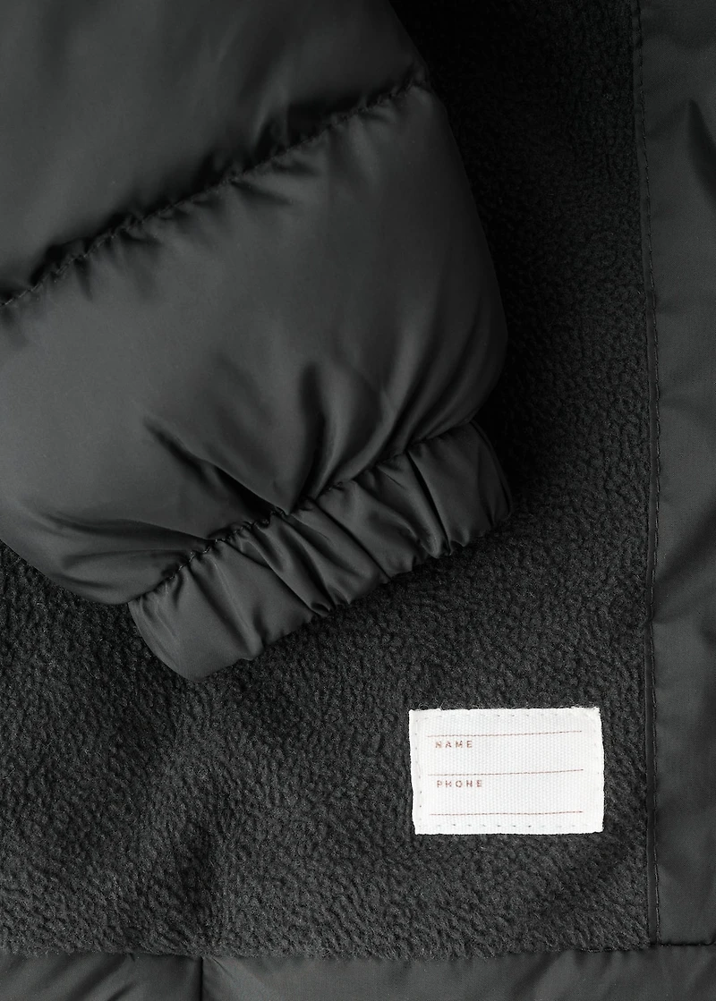 Hooded liner quilted coat