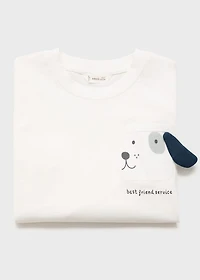 Embroidered animal t-shirt