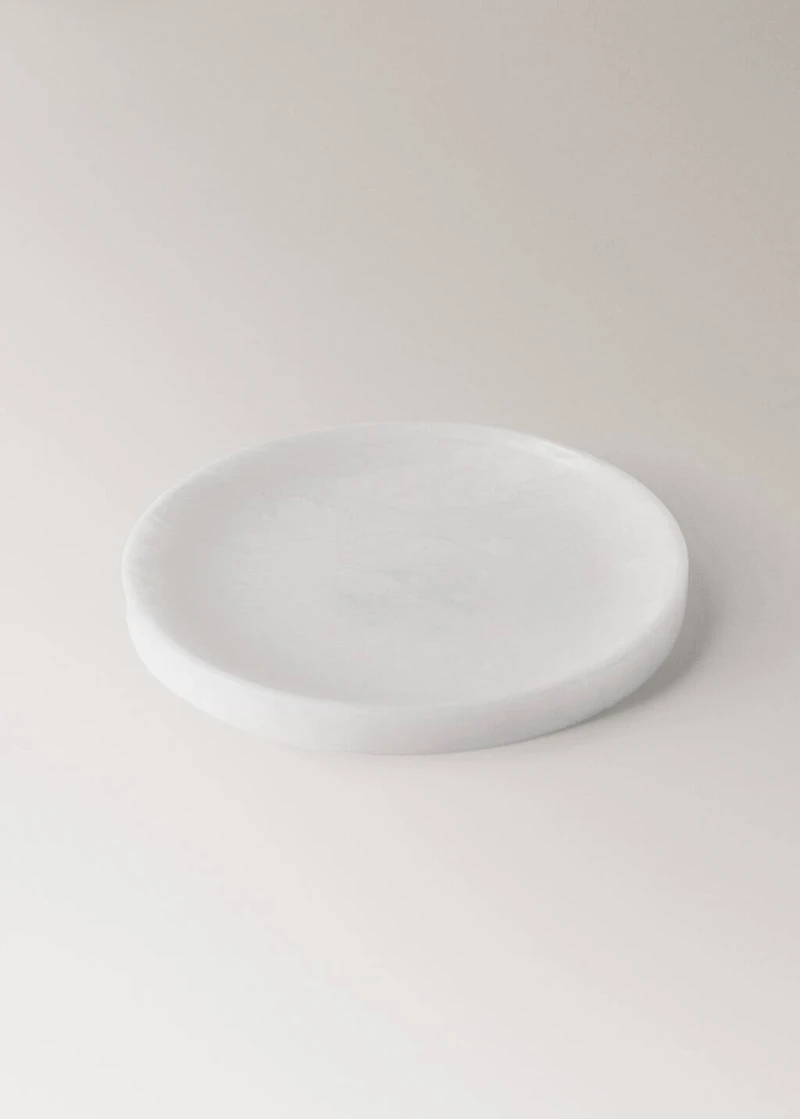 Medium alabaster valet tray
