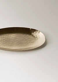 Medium golden decorative tray