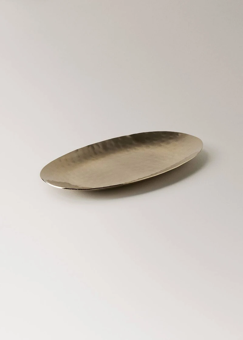 Medium golden decorative tray