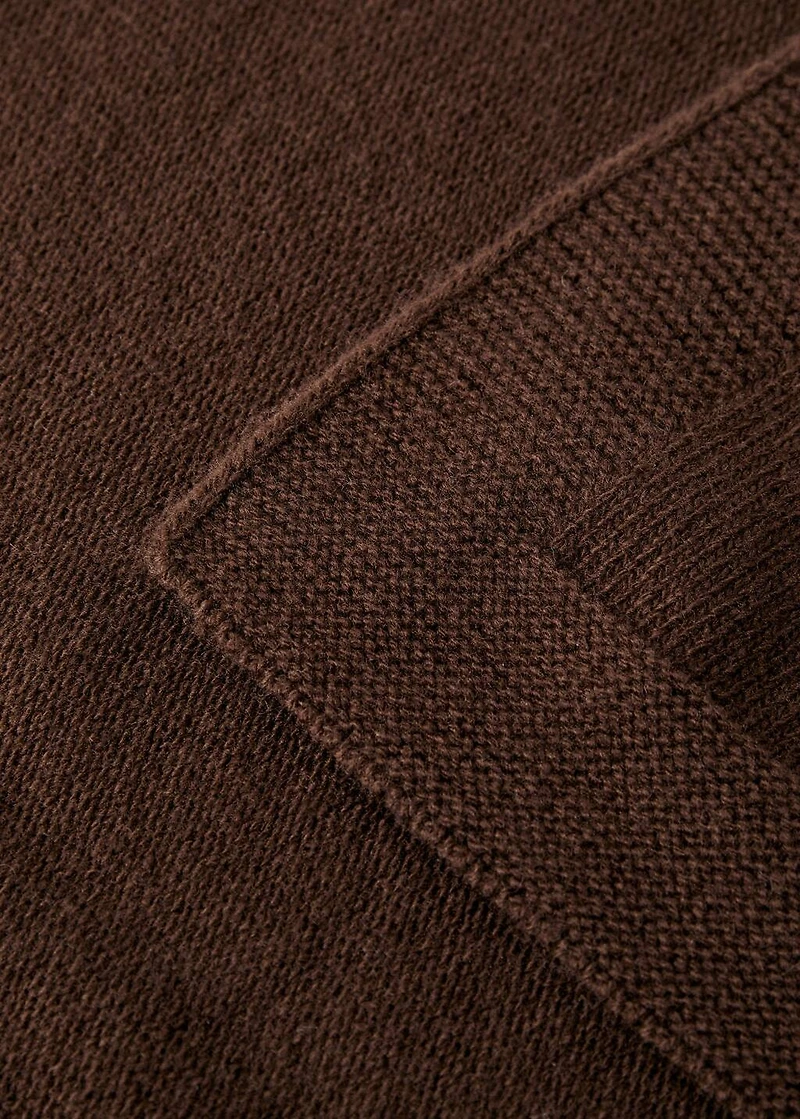 Wool openwork striped children’s blanket