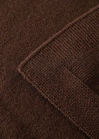 Wool openwork striped children’s blanket