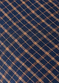 Children’s checked cushion cover with overlock 20x30 cm