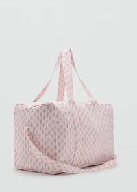 Floral-print bag