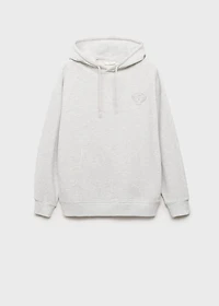 Metallic print sweatshirt