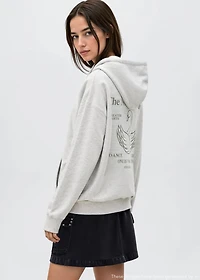 Metallic print sweatshirt