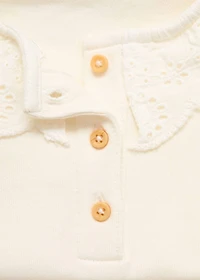 Babydoll neck sweatshirt