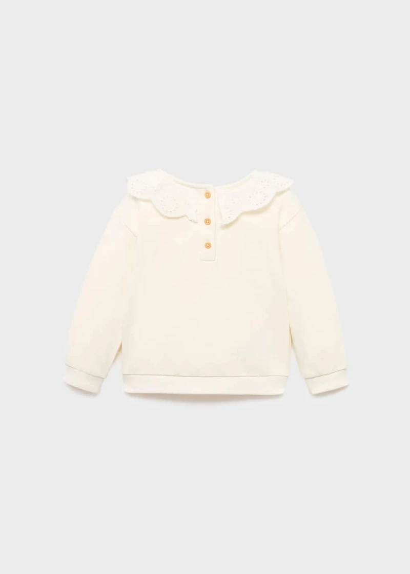 Babydoll neck sweatshirt