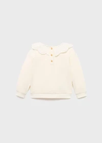 Babydoll neck sweatshirt