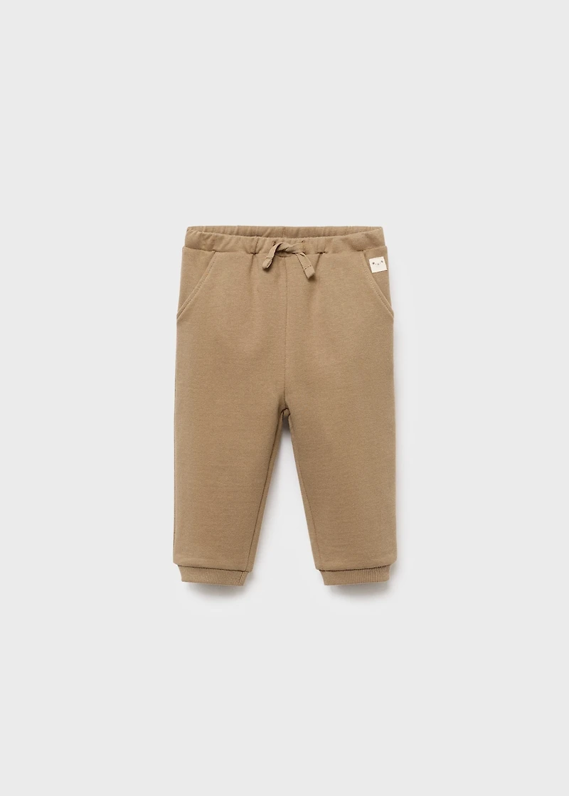 Cotton drawstring joggers