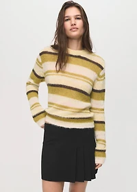 Pleated mini-skirt