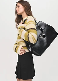 Pleated mini-skirt